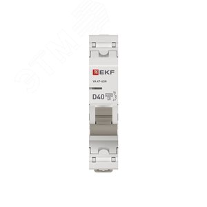 Выключатель автоматический однополюсный 1P 40А (D) 4.5kA ВА 47-63N M634140D PROXIMA EKF - фото 4