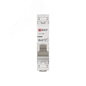 Выключатель автоматический однополюсный 1P 40А (В) 4.5kA ВА 47-63N M634140B PROXIMA EKF - фото 4