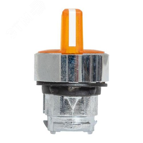 Исполнительный механизм переключателя ХB4 желтый на 3 положения возвратный без фиксации, с подсветкой с короткой ручкойо IP65 - фото 3