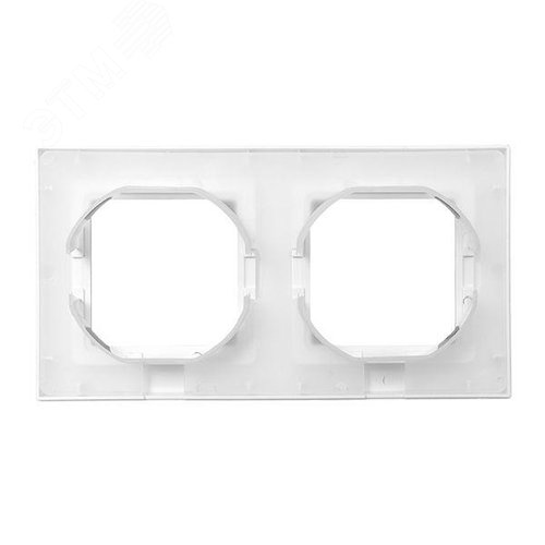 Эпика Рамка 2-местная IP44 белый пластик EKF - фото 4