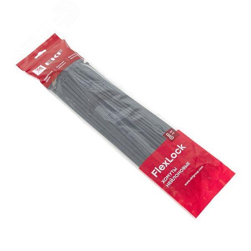 Хомут P6.6 стандартный черный 4.8x350 (100шт) FlexLock PROxima - фото 3