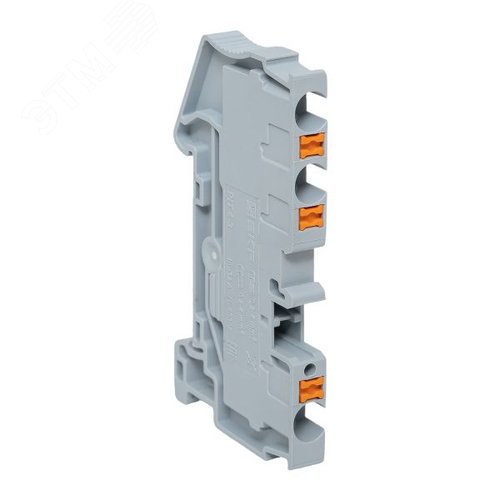 Клемма Push-in 4 мм2 3 вывода серая EKF - фото 1