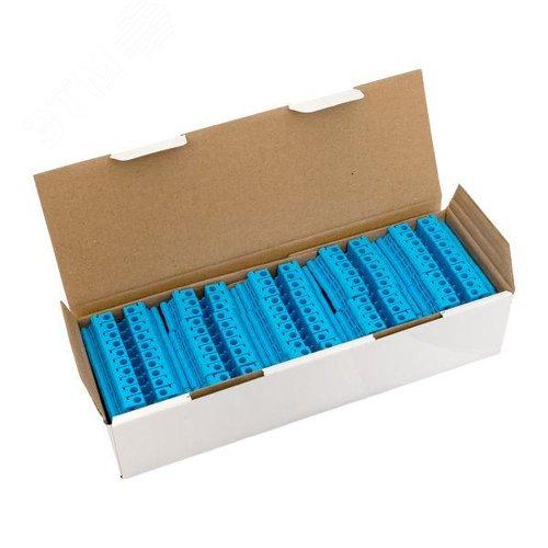 Клемма проходная винтовая UT 4 мм2 синяя EKF - фото 11