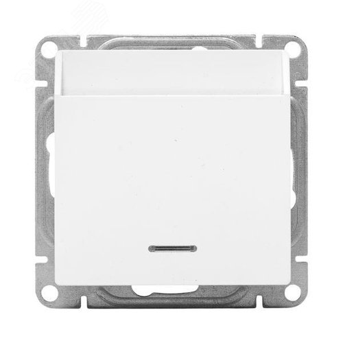 Эпика Механизм выключателя карточный с подсветкой белый EKF - фото 2