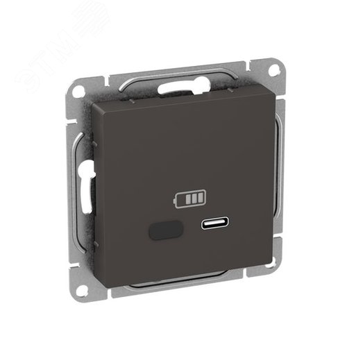 Механизм розетки USB-С  быстрая  мокко Эпика EKF - фото 2