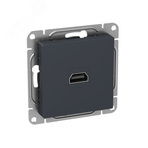 Механизм розетки HDMI  графит Эпика EKF - фото 3