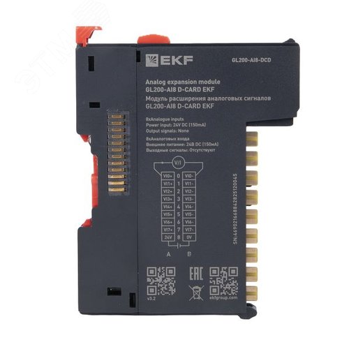 Модуль расширения аналоговых сигналов GL200-AI8 D-CARD - фото 9