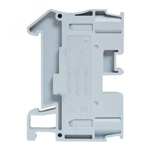 Клемма проходная Push-in 6 мм2 серая EKF - фото 4