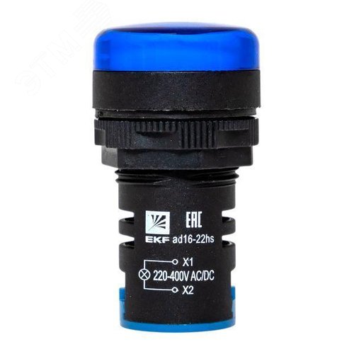 Матрица светодиодная AD16-22HS синяя 220-400В AC/DC - фото 2