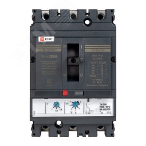 Выключатель автоматический 99С 250/200А 3 фазы 45кА - фото 2