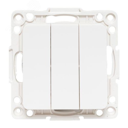 Стокгольм Механизм Выключателя 3-кл. 10А белый - фото 2