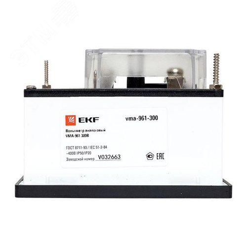 Вольтметр VM-A961 аналоговый на панель 96х96 квадратный вырез 300 В прямое подключение PROxima - фото 7