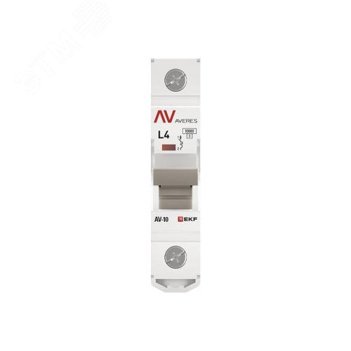 Выключатель автоматический AV-10 1P 4A (L) 10kA AVERES - фото 4