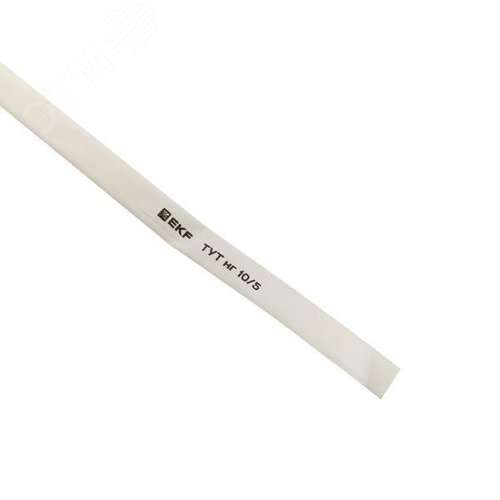 Трубка термоусаживаемая ТУТ нг 10/5 белая рулон PROxima - фото 5