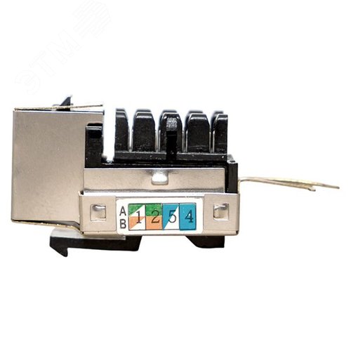 Модуль Keystone розеточный TERACOM PRO Cat.5E RJ-45 экранированный FTP 110 IDC 90 градусов - фото 4