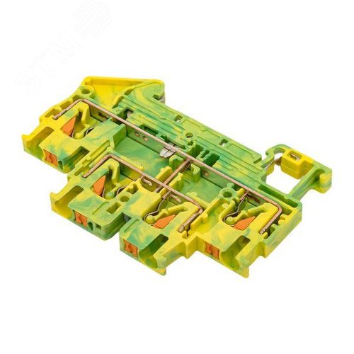 Клемма заземления двухуровневая Push-in 2.5 мм2 4 вывода EKF - фото 8