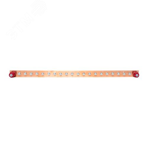 Шина заземляющая главная с изоляторами на 20 подключений ГЗШ-20 Сu - фото 3