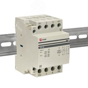 Контактор модульный КМ 63А 2NО+2NC (3 мод.) PROxima - фото 3