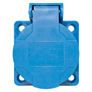 Розетка 112 панельная скрытая с крышкой 2Р+PЕ 16А 220В IP44 - фото 3