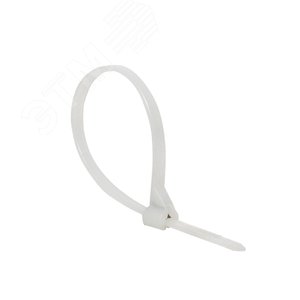 Хомут нейлоновый со стальным зубом (б), 3x100 (100шт) PROxima - фото 1