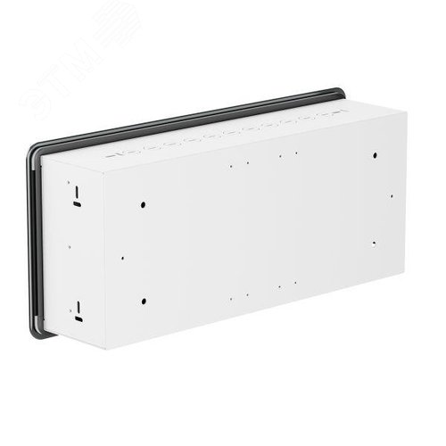 Корпус ArtShell Aesthetic встраиваемый силовой 24 модуля чёрное стекло - фото 2