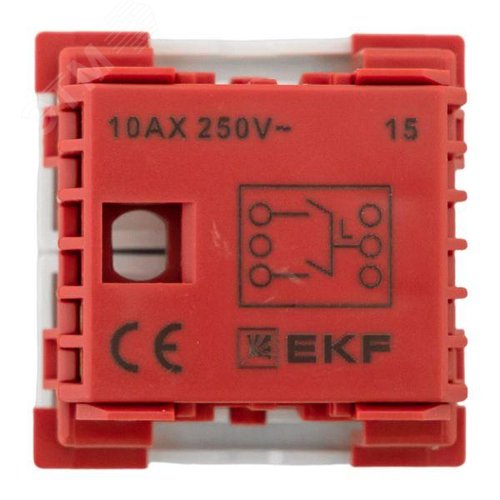 Выключатель 2-кл. 10А, без индикатора EKF - фото 4
