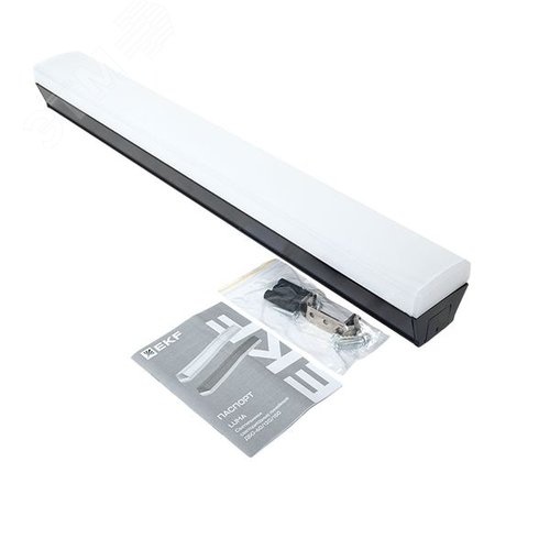 Светильник светодиодный линейный ДБО-60 черный 24Вт 4000К 590х65х70 IP20 LUMA - фото 7