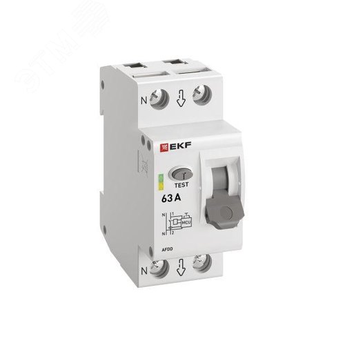 Устройство защиты от дугового пробоя (УЗДП) 1P+N  63А EKF PROxima - фото 2