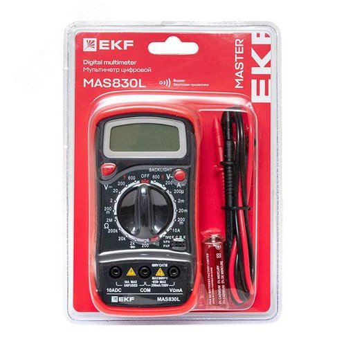Мультиметр цифровой MAS830L EKF Master - фото 19