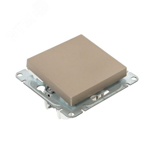 Механизм выключателя. одноклавишный. кнопочный. шампань Эпика EKF - фото 8