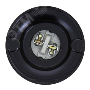 Патрон карболитовый потолочный Е27 черный прямой PROxima - фото 2