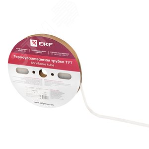 Термоусаживаемая трубка ТУТ 12/6 прозрачная рулон PROxima - фото 3