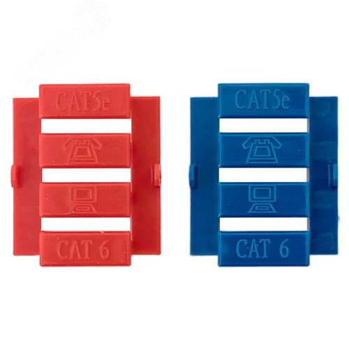 Вставка розеточная TERACOM PRO 45x22.5мм формат Mosaic на 1 модуль Keystone со шторкой и маркером белая - фото 7