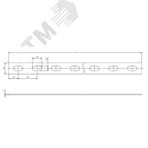 Полоса перфорированная ПП30 2000 мм К202 2 мм - фото 2