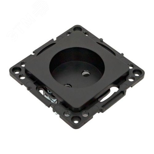 Стокгольм Механизм Розетки 1-местной б/з 10 А черный с защ. штор. - фото 6