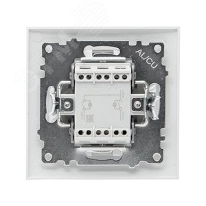 Валенсия выключатель 2-кл. 10А белый с индикатором - фото 2