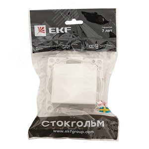 Стокгольм Механизм Кабельного вывода белый EYV-CE-10 EKF - 2