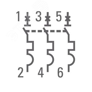 Выключатель автоматический трехполюсный 20А В ВА47-63 4.5кА PROxima mcb4763-3-20B-pro EKF - 2