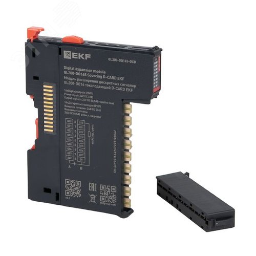 Модуль расширения дискретных сигналов GL200-DO16 токоподающий D-CARD - фото 8