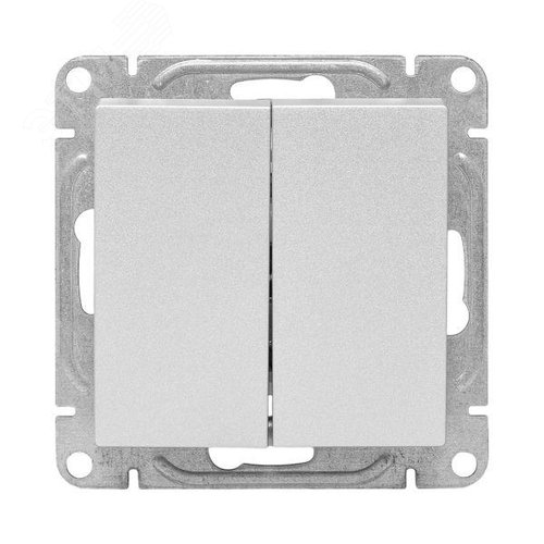 Эпика Механизм выключателя 2кл. проходной алюминий EKF - фото 2