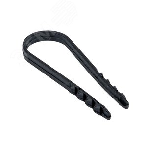 Дюбель-хомут для круглого кабеля (19-25мм) черный (50 шт) PROxima