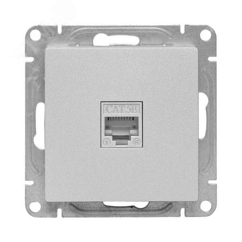 Эпика Механизм розетки RJ45 - 2шт (cat5) алюминий EKF - фото 2