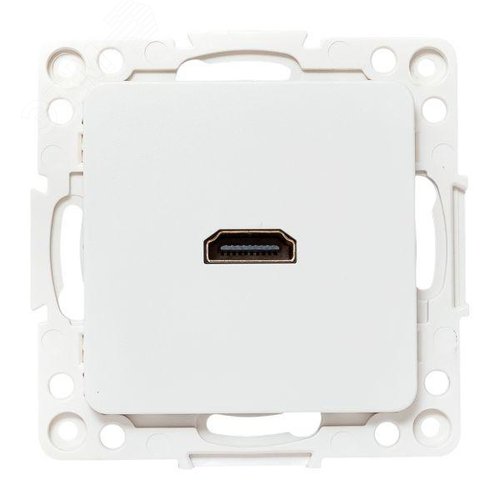 Стокгольм Механизм розетки HDMI белый EKF - фото 2