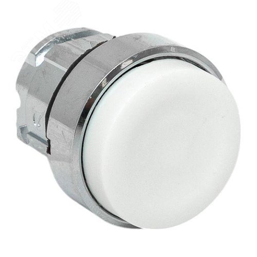 Исполнительный механизм кнопки XB4 белый выпирающая возвратный без фиксации, без подсветки IP65 - фото 1