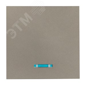 Валенсия лицевая панель выключателя 1-кл. с индикатором 10А кашемир - фото 3