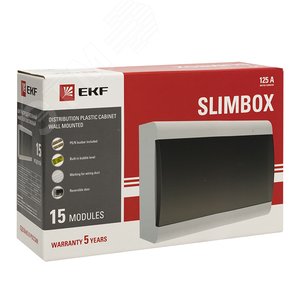 Щит распределительный навесной ЩРН-П-15 SlimBox IP41 PROxima - фото 3