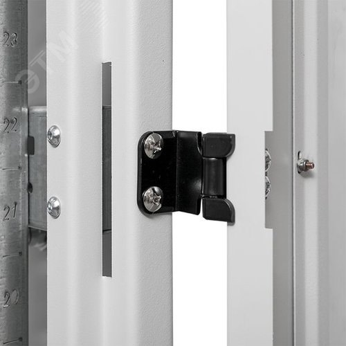 Шкаф напольный 19'' TERACOM PRO 42U 600х800 мм    двери стеклянная с замком-ручкой и металлическая  чёрный - фото 6