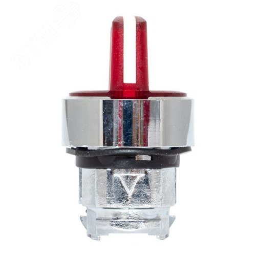 Механизм переключателя исполнительный XB4 красный на 3 положения возвратный без фиксации с подсветкой с короткой ручкой PROxima - фото 4