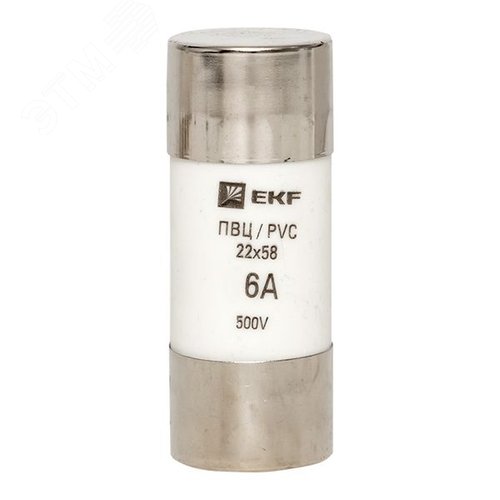 Вставка плавкая цилиндрическая ПВЦ (22х58) 6А PROxima - фото 2