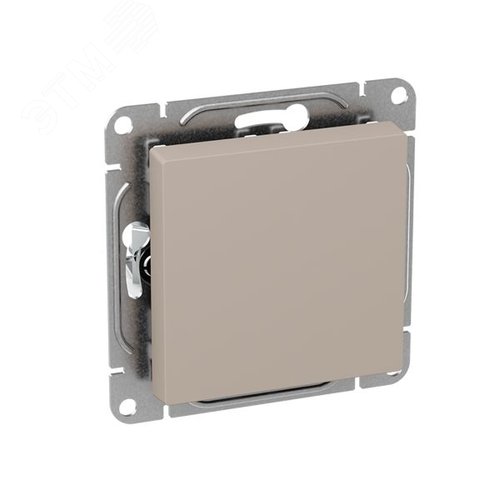 Механизм выключателя. одноклавишный. кнопочный. кремовый Эпика EKF - фото 3